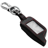 Leather Key Case Car Remote 2 Way Alarm