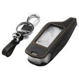 Leather Key Case Car Remote 2 Way Alarm